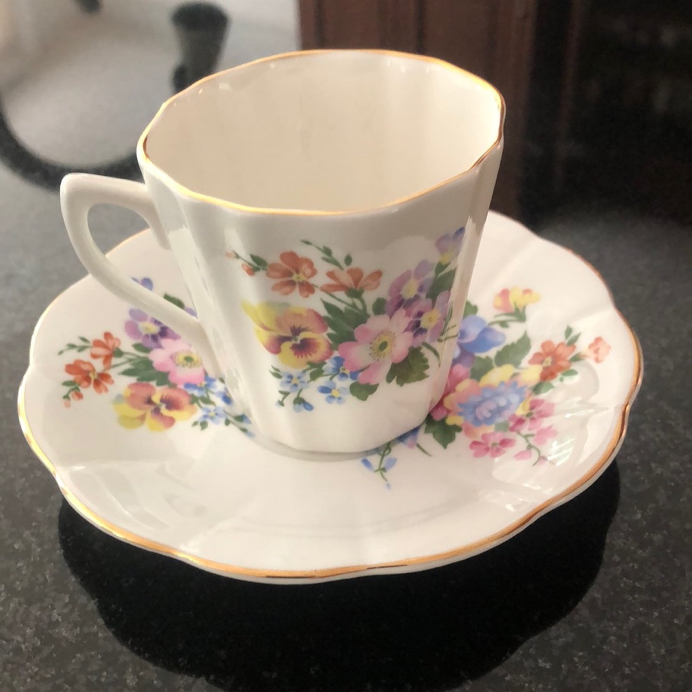 Rosina Fine Bone China teacup and saucer